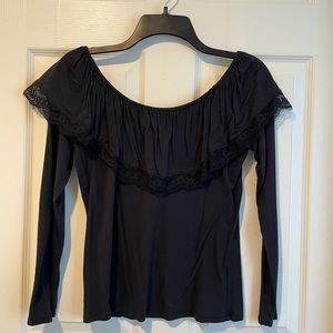 Off the shoulder ruffle top